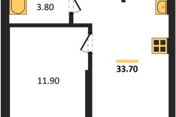 Фото №1: 1-комнатная квартира 33 м² - Краснодар, мкр. Прикубанский внутригородской округ,