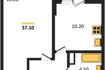 Фото №1: 1-комнатная квартира 37 м² - Краснодар, мкр. ЖК Парк у Дома, ул. Героев-Разведчиков, 11к2
