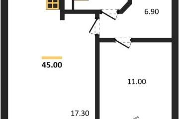 Фото №1: 2-комнатная квартира 45 м² - Краснодар, мкр. ЖК Парк у Дома, ул. Героев-Разведчиков, 11к2