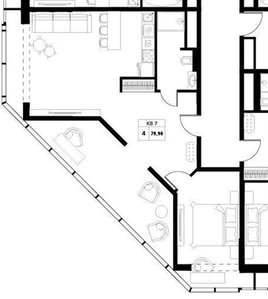 Фото №1: 1-комнатная квартира 82 м² - Краснодар