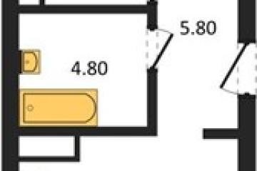 Фото №1: 1-комнатная квартира 46 м² - Краснодар, мкр. ЖК Парк у Дома, ул. Героев-Разведчиков, 11к2