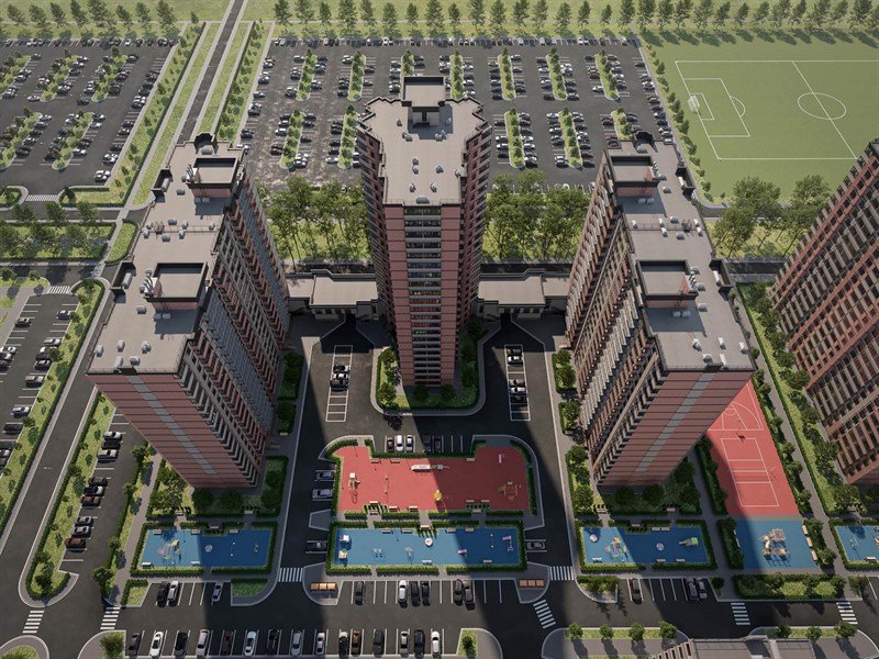 Фото №2: 2-комнатная квартира 45 м² - Краснодар, Прикубанский внутригородской округ, ЖК Бауинвест, мкр. ЖК Парк у Дома, ул. Героев-Разведчиков, 11к2