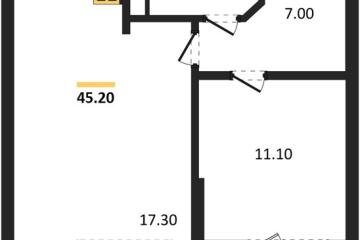 Фото №1: 2-комнатная квартира 45 м² - Краснодар, мкр. ЖК Парк у Дома, ул. Героев-Разведчиков, 11к2