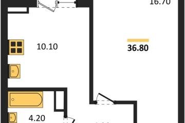 Фото №1: 1-комнатная квартира 36 м² - Краснодар, мкр. ЖК Парк у Дома, ул. Героев-Разведчиков, 11к2