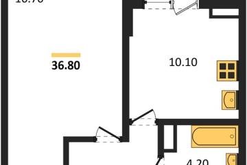 Фото №1: 1-комнатная квартира 36 м² - Краснодар, мкр. ЖК Парк у Дома, ул. Героев-Разведчиков, 11к2