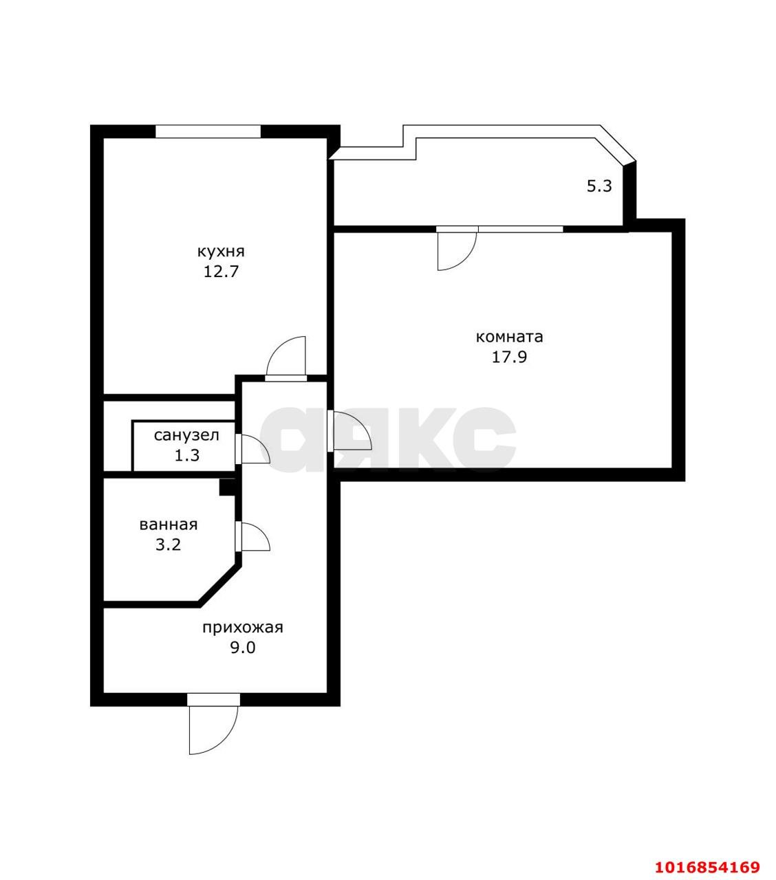 Фото №16: 1-комнатная квартира 49 м² - Краснодар, Прикубанский внутригородской округ, мкр. Репино, пр-д Репина, 1/2к1
