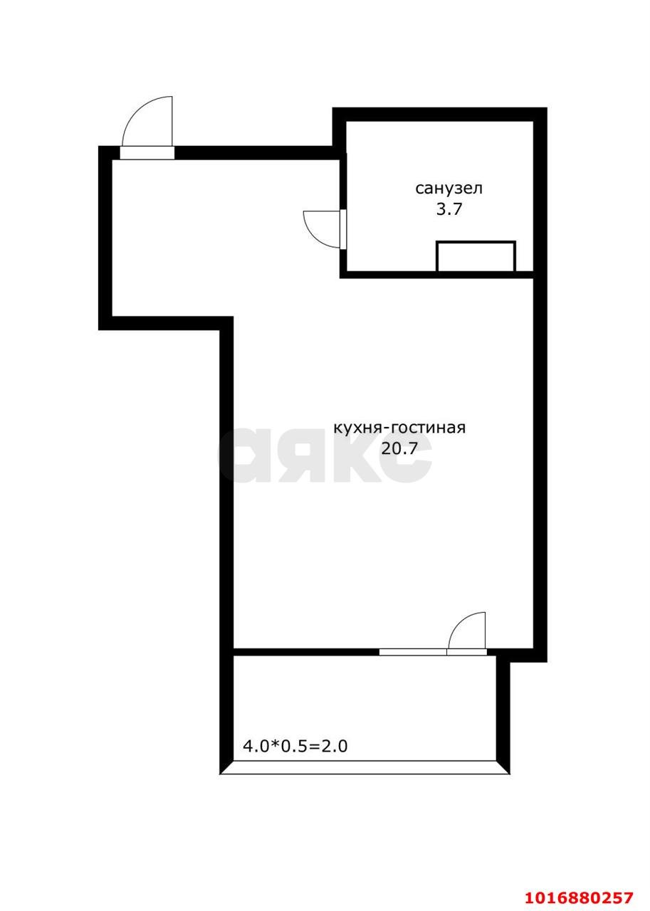 Фото №6: Студия 24 м² - Краснодар, Прикубанский внутригородской округ, жилой комплекс Европа-Сити, мкр. жилой комплекс Европа Клубный Квартал 6, ул. Античная, 12