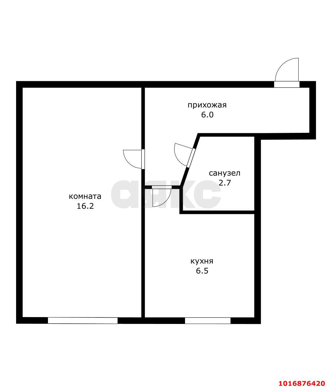 Фото №8: 1-комнатная квартира 31 м² - Краснодар, Центральный внутригородской округ, мкр. Черёмушки, ул. Старокубанская, 109