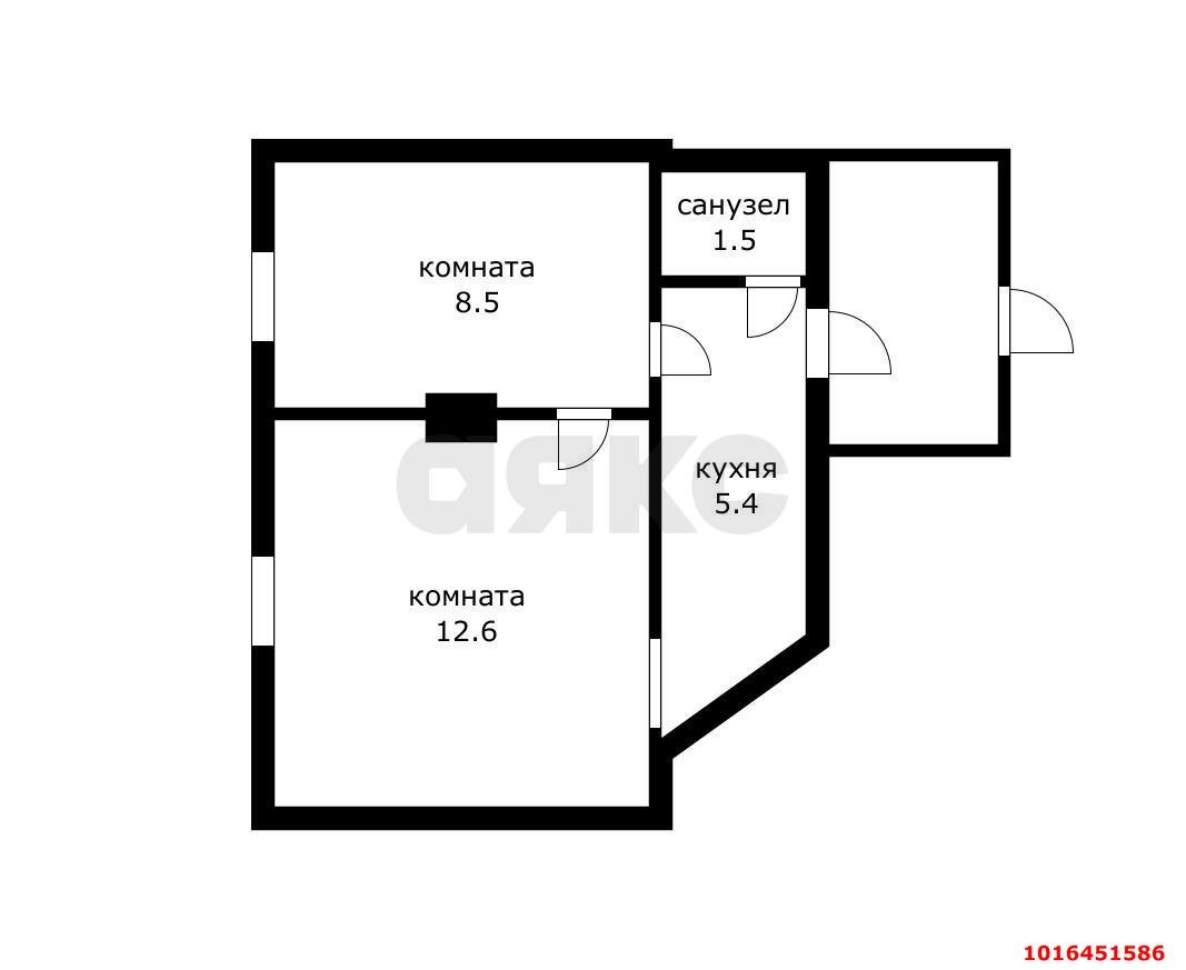 Фото №17: 2-комнатная квартира 29 м² - Краснодар, Центральный внутригородской округ, мкр. Центральный
