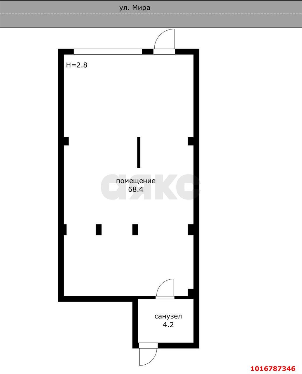 Фото №14: Торговое помещение 72 м² - Краснодар, Западный внутригородской округ, мкр. Центральный, ул. Мира, 9/1