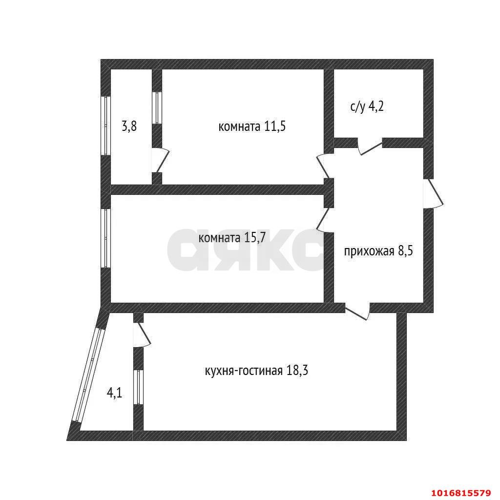 Фото №15: 2-комнатная квартира 65 м² - Краснодар, Прикубанский внутригородской округ, мкр. Любимово, 5