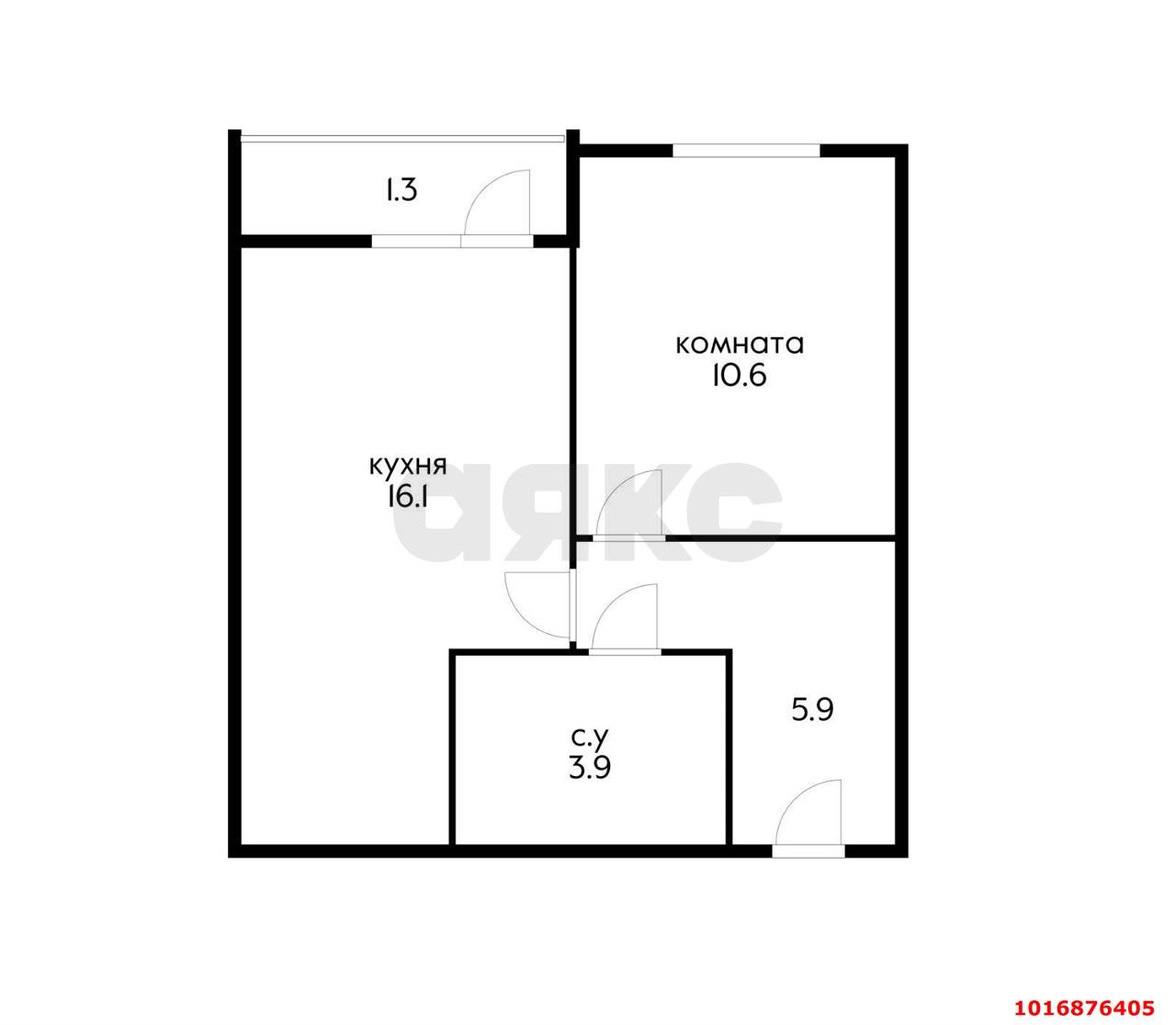 Фото №10: 1-комнатная квартира 40 м² - Краснодар, Прикубанский внутригородской округ, мкр. жилой комплекс Дыхание, ул. Лётчика Позднякова, 2к25