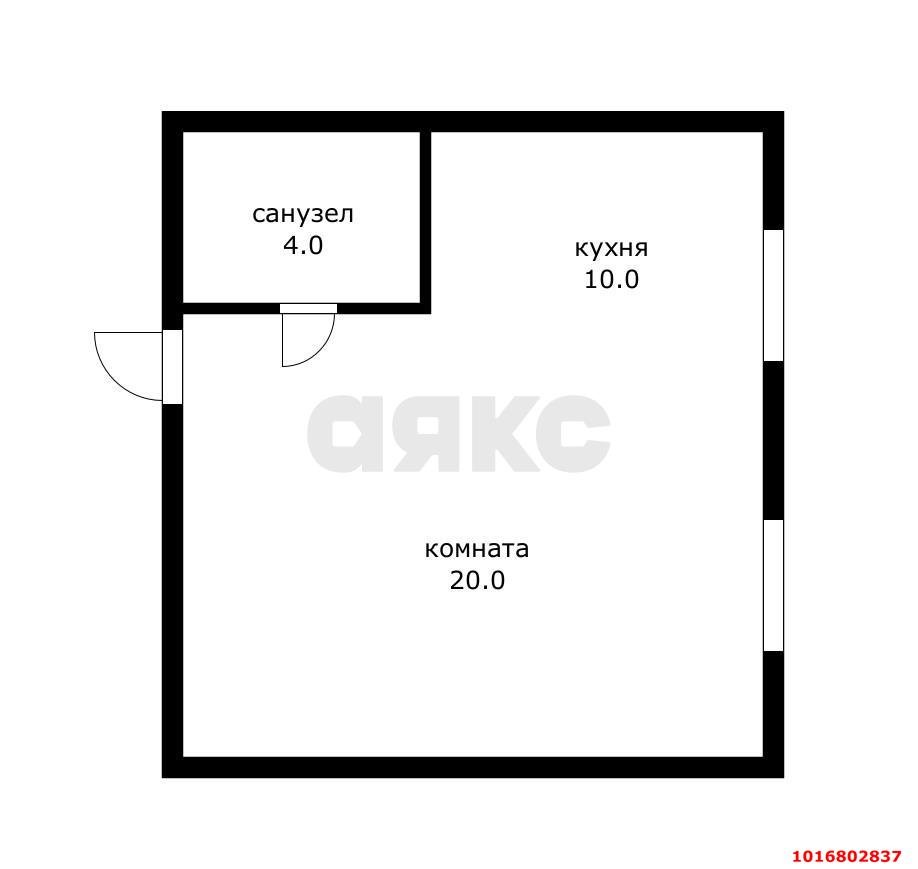 Фото №8: 1-комнатная квартира <span class="whitespace-nowrap">35 м²</span>, <span class="whitespace-nowrap">1/5 эт.</span> - Краснодар, Карасунский внутригородской округ, мкр. Хлопчато-бумажный Комбинат, ул. Алтайская, 8