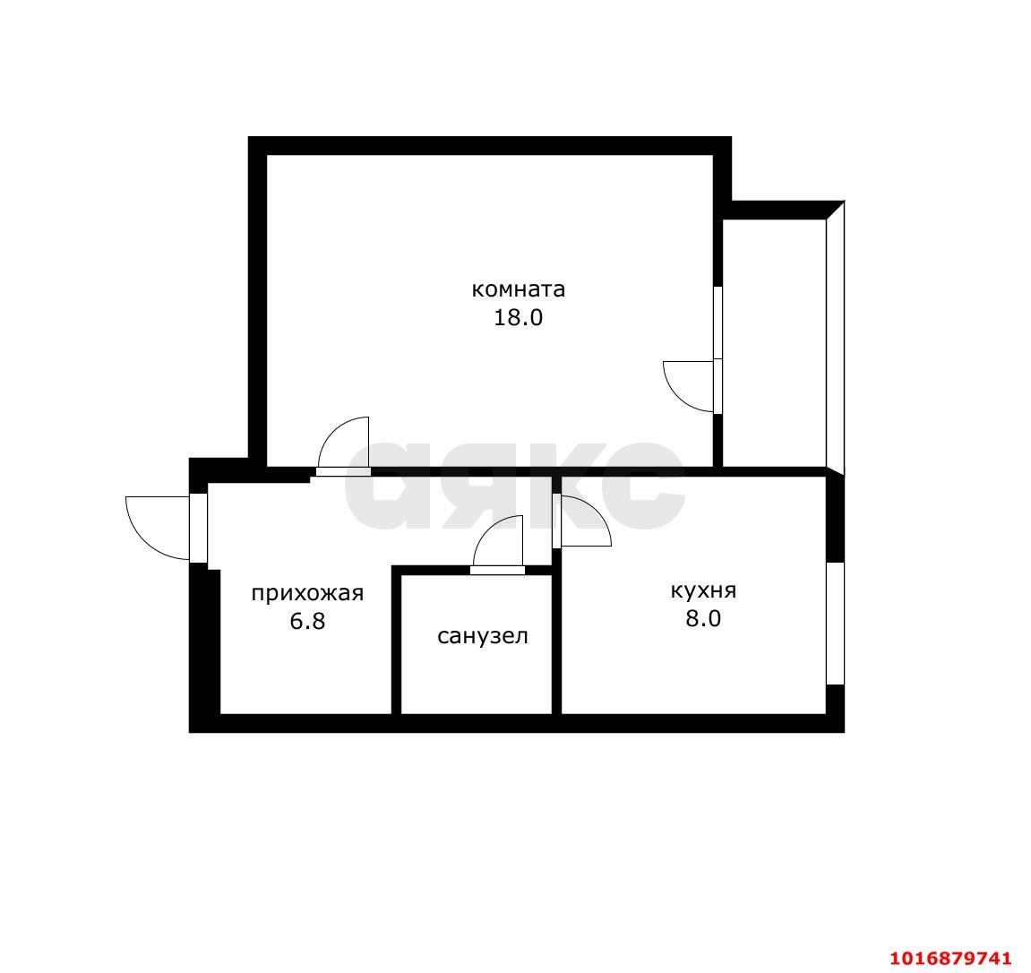 Фото №10: 1-комнатная квартира 38 м² - Краснодар, Прикубанский внутригородской округ, мкр. Завод Измерительных Приборов, ул. Московская, 90