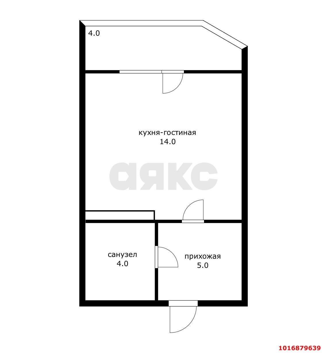 Фото №8: Студия 27 м² - Краснодар, Прикубанский внутригородской округ, мкр. Губернский, ул. им. Героя Яцкова И.В., 9к3