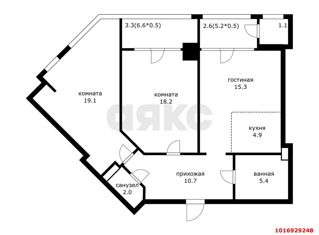 Фото №17: 2-комнатная квартира 92 м² - Краснодар, ЖК Девелопмент Плаза, Завод Измерительных Приборов, Прикубанский внутригородской округ, мкр. жилой комплекс Девелопмент Плаза, ул. имени 40-летия Победы, 33Г