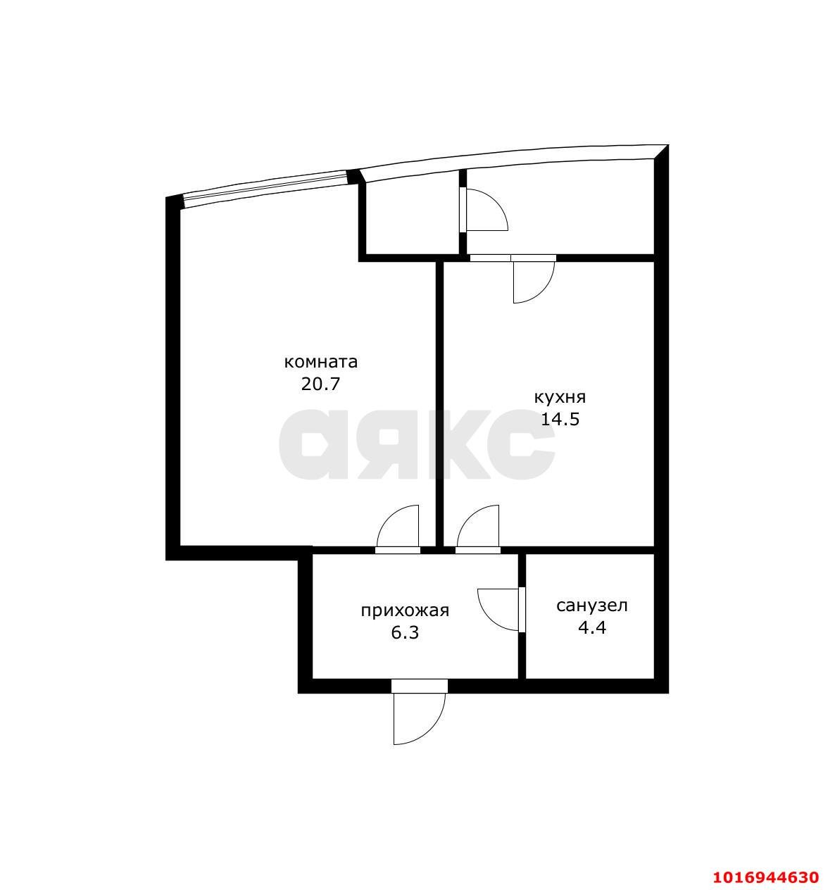 Фото №8: 1-комнатная квартира 49 м² - Краснодар, Западный внутригородской округ, Центральный, Центральный внутригородской округ, мкр. жилой комплекс Адмирал, ул. Кубанская набережная, 39