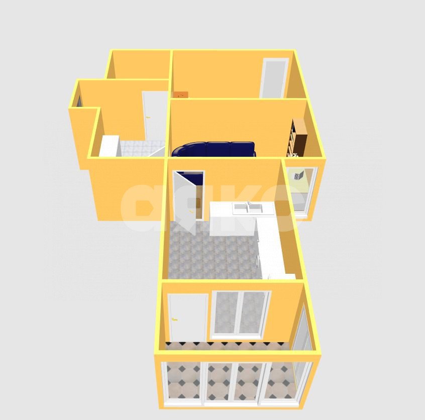 Фото №27: 2-комнатная квартира 50 м² - Анапа, 3Б, жилой комплекс Метеора, 3Б, мкр. жилой комплекс Метеора, ул. Ленина, 185Ак1