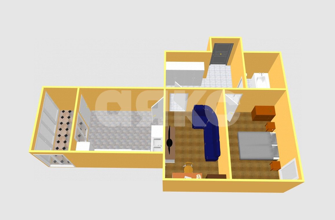 Фото №25: 2-комнатная квартира 50 м² - Анапа, 3Б, жилой комплекс Метеора, 3Б, мкр. жилой комплекс Метеора, ул. Ленина, 185Ак1