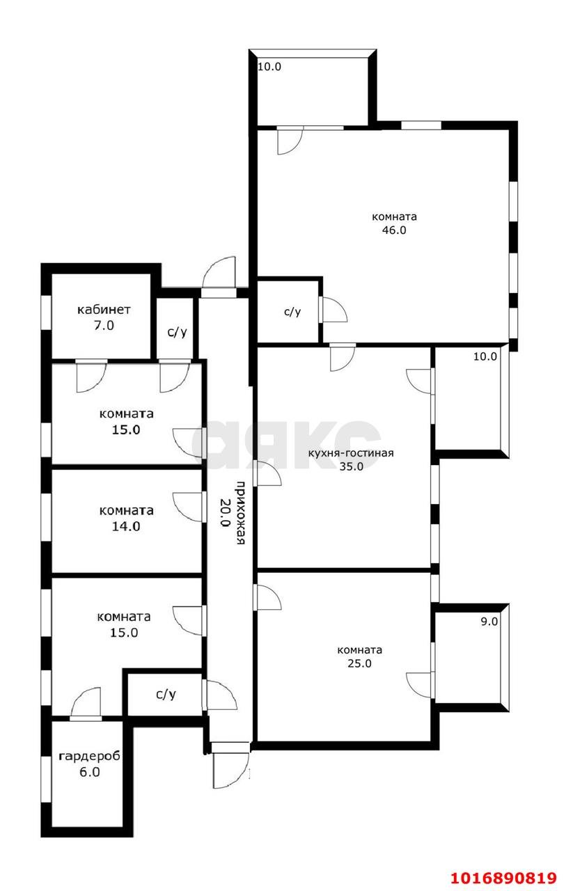 Фото №9: 5+-комнатная квартира 200 м² - Краснодар, Центральный внутригородской округ, мкр. Центральный, ул. Красноармейская, 4