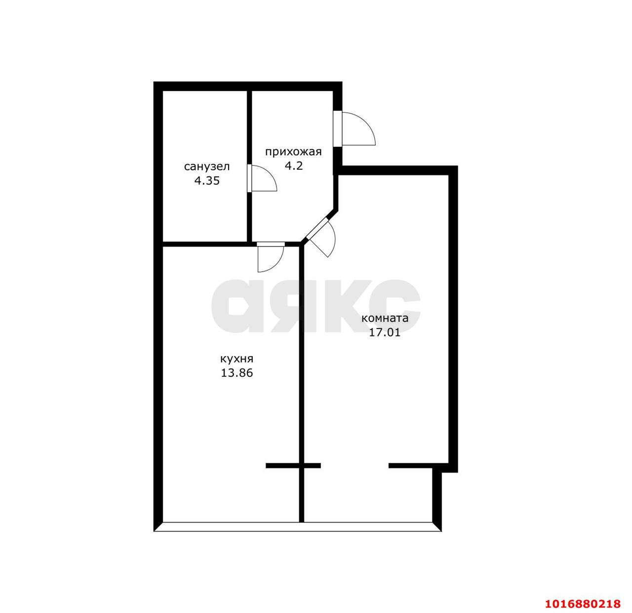 Фото №11: 1-комнатная квартира 38 м² - Краснодар, Прикубанский внутригородской округ, Завод Радиоизмерительных Приборов, мкр. Музыкальный, ул. имени Мусоргского М.П., 3