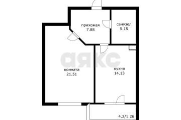 Фото №3: 1-комнатная квартира 52 м² - Краснодар, мкр. Фестивальный, ул. Дальняя, 4/2к2