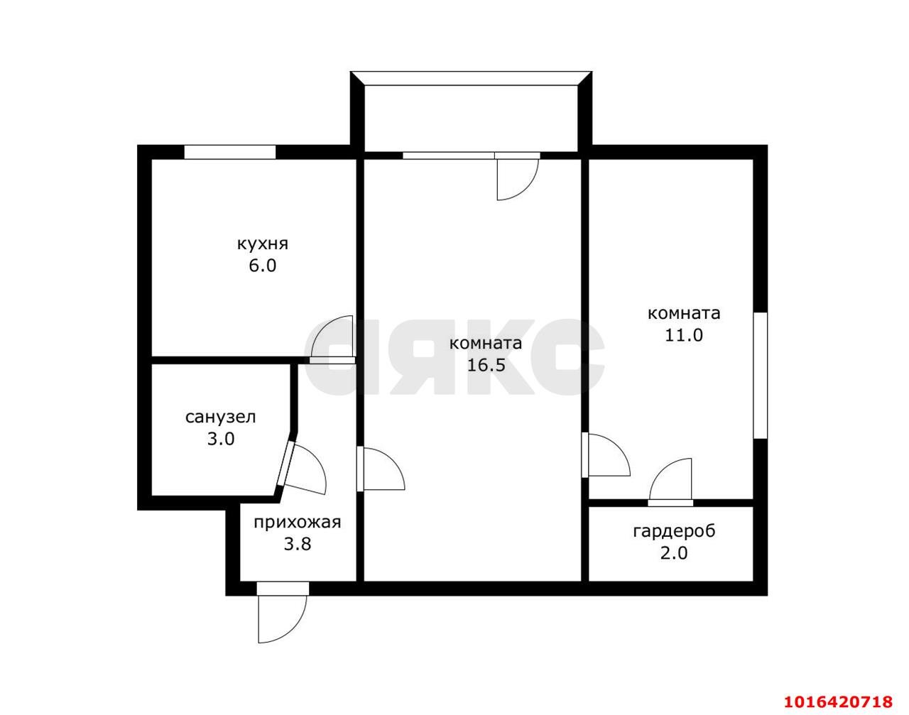 Фото №9: 2-комнатная квартира 42 м² - Краснодар, Центральный внутригородской округ, мкр. Завод Измерительных Приборов, ул. Курчатова, 6