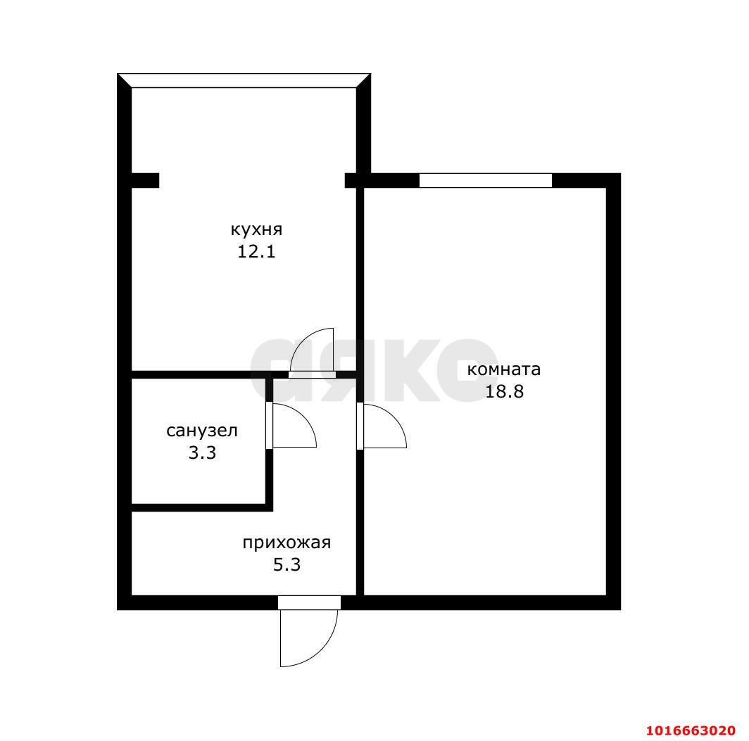 Фото №16: 1-комнатная квартира 39 м² - Краснодар, Завод Радиоизмерительных Приборов, Прикубанский внутригородской округ, мкр. Музыкальный, ул. имени С.В. Рахманинова, 3