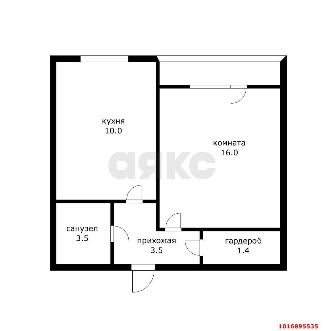 Фото №9: 1-комнатная квартира 34 м² - Пригородный, Карасунский внутригородской округ, мкр. Алтайский, ул. Сербская