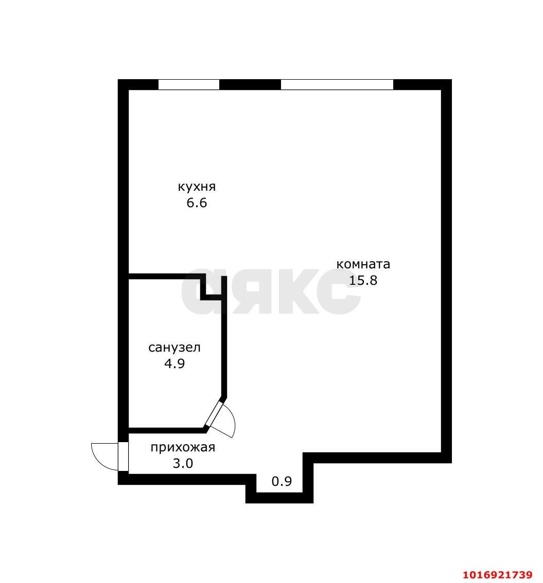 Фото №23: 1-комнатная квартира 36 м² - Краснодар, Прикубанский внутригородской округ, мкр. Фестивальный, ул. Гагарина, 59