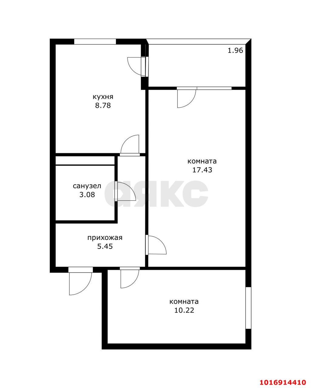 Фото №10: 2-комнатная квартира 47 м² - Краснодар, Прикубанский внутригородской округ, мкр. Новый, ул. 3-я Урожайная, 37
