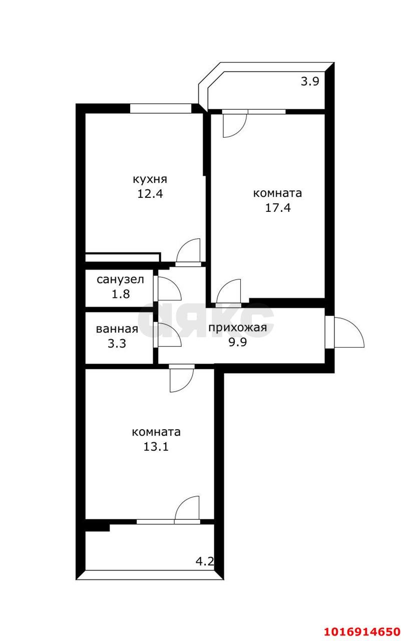 Фото №20: 2-комнатная квартира 66 м² - Краснодар, Прикубанский внутригородской округ, мкр. Краевая Клиническая Больница, ул. им. Героя Яцкова И.В.