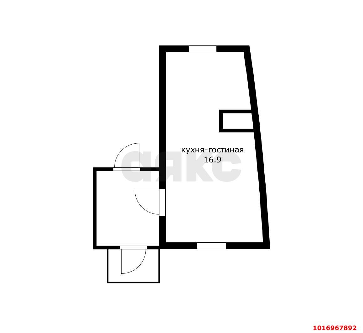 Фото №7: 1-комнатная квартира 16 м² - Краснодар, Западный внутригородской округ, мкр. Центральный, ул. Октябрьская, 22