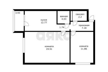 Фото №3: 2-комнатная квартира 64 м² - Краснодар, мкр. Восточно-Кругликовский, ул. Генерала Трошева, 25