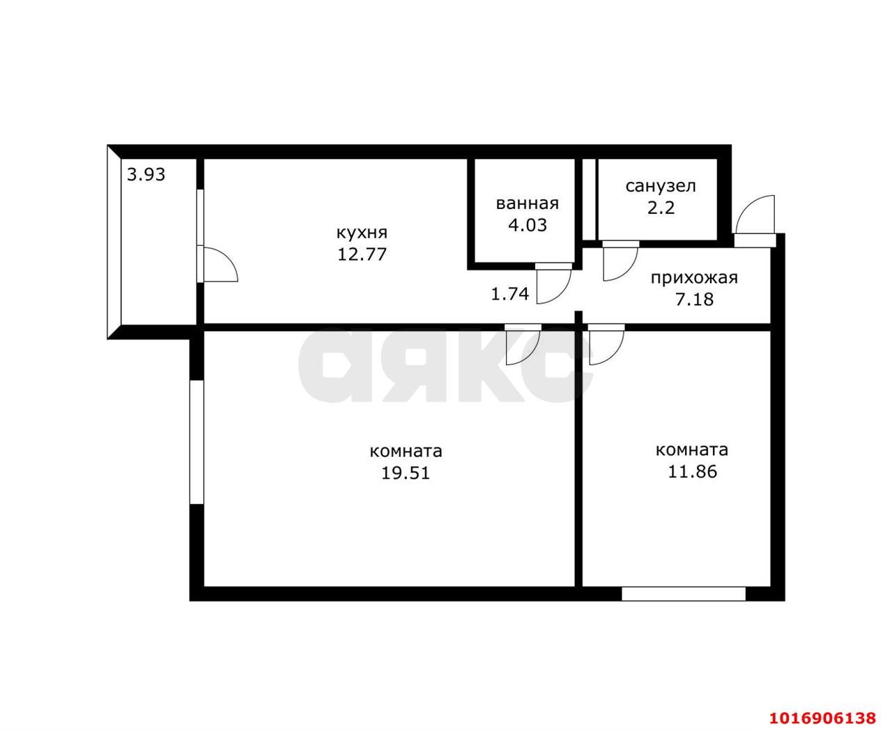 Фото №3: 2-комнатная квартира 64 м² - Краснодар, Прикубанский внутригородской округ, мкр. Восточно-Кругликовский, ул. Генерала Трошева, 25