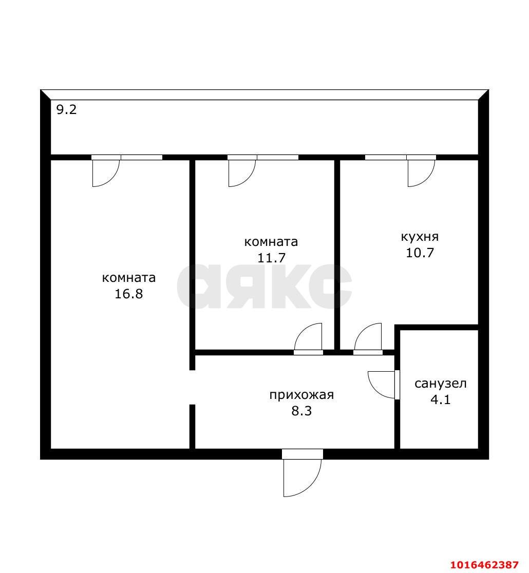 Фото №13: 2-комнатная квартира 51 м² - Российский, мкр. Прикубанский внутригородской округ, ул. Заводовского, 23