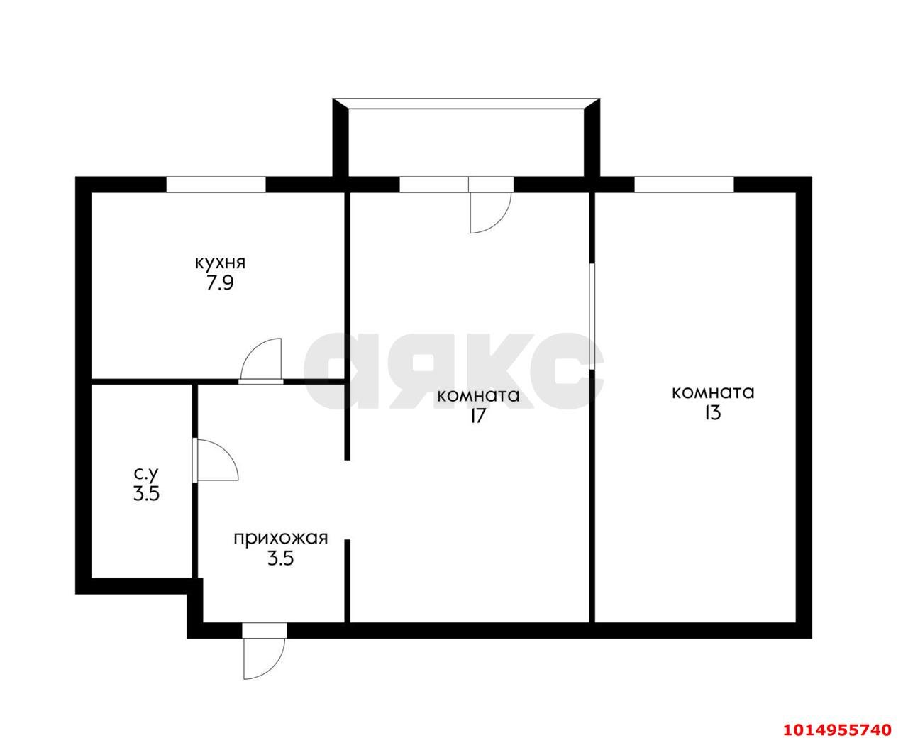 Фото №9: 2-комнатная квартира 45 м² - Краснодар, ул. Советская, 40