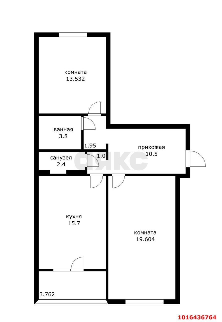 Фото №8: 2-комнатная квартира 68 м² - Краснодар, ул. 9-я Тихая, 9