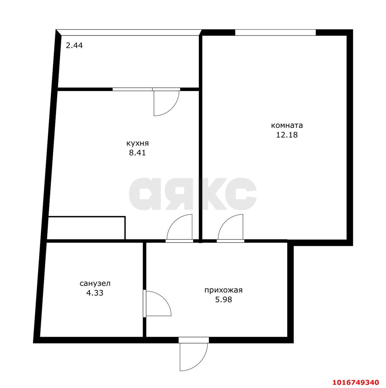 Фото №12: 1-комнатная квартира 34 м² - Краснодар, Центральный внутригородской округ, Черёмушки, мкр. жилой комплекс Фонтаны, ул. Воронежская, 47/11