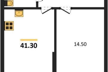 Фото №1: 1-комнатная квартира 41 м² - Краснодар, мкр. Парк Победы, 