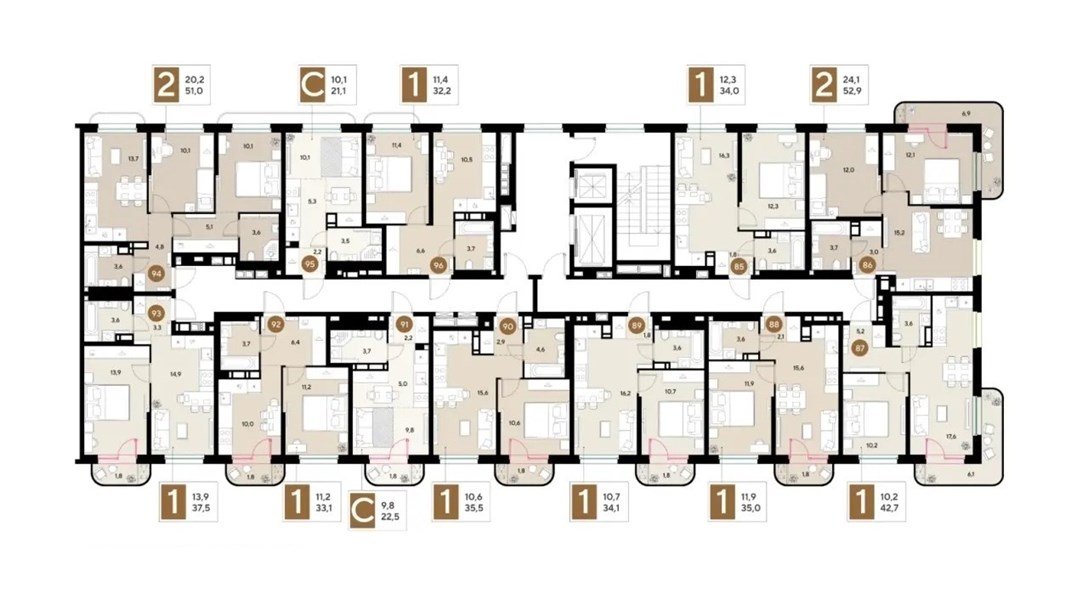 Фото №8: 2-комнатная квартира 52 м² - Краснодар, мкр. Прикубанский внутригородской округ