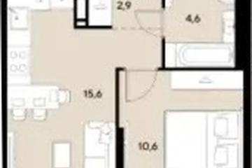 Фото №1: 1-комнатная квартира 35 м² - Краснодар, мкр. Прикубанский внутригородской округ, 