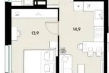 Фото №1: 1-комнатная квартира 35 м² - Краснодар, мкр. Прикубанский внутригородской округ, 