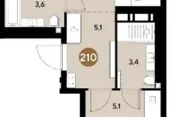 Фото №1: 2-комнатная квартира 57 м² - Краснодар, мкр. Прикубанский внутригородской округ,