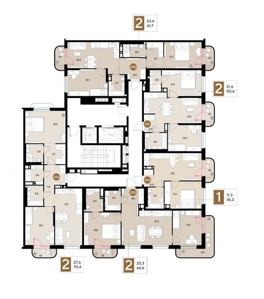 Фото №8: 2-комнатная квартира 70 м² - Краснодар, мкр. Прикубанский внутригородской округ
