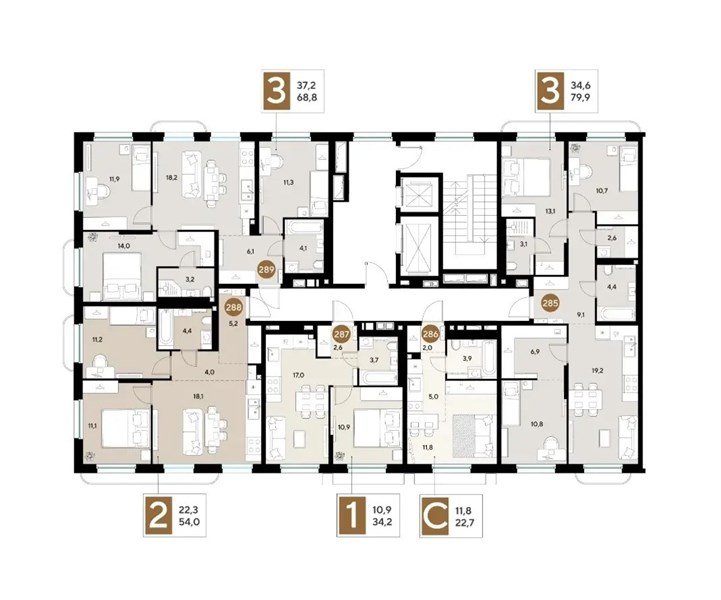 Фото №8: 2-комнатная квартира 54 м² - Краснодар, мкр. Прикубанский внутригородской округ
