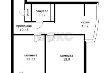 Фото №1: 2-комнатная квартира 55 м² - Краснодар, мкр. ЖК Цветы, ул. Круговая, 4Вк3
