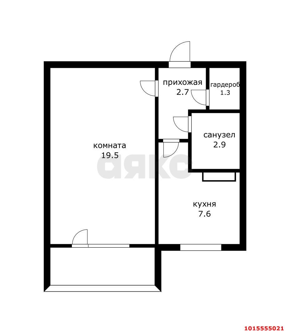 Фото №18: 1-комнатная квартира 34 м² - Краснодар, Западный внутригородской округ, мкр. Юбилейный, пр-кт Чекистов, 7/1