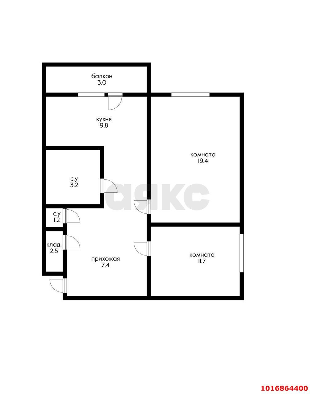 Фото №18: 2-комнатная квартира 62 м² - Краснодар, Прикубанский внутригородской округ, мкр. Восточно-Кругликовский, ул. им. Героя Яцкова И.В., 28