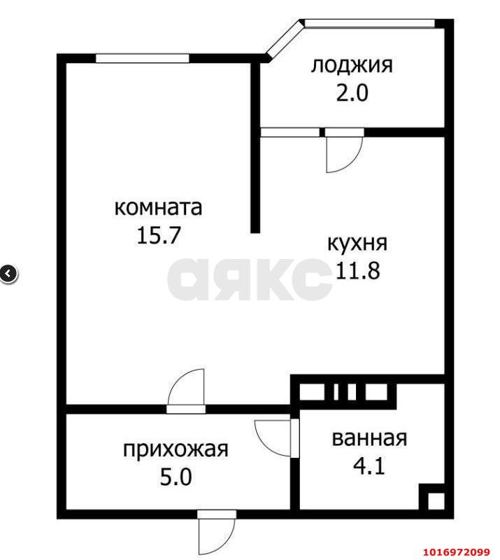Фото №6: 1-комнатная квартира 36 м² - Краснодар, Карасунский внутригородской округ, мкр. жилой комплекс Сказка Град, ул. имени В.Н. Мачуги, 166Ак2